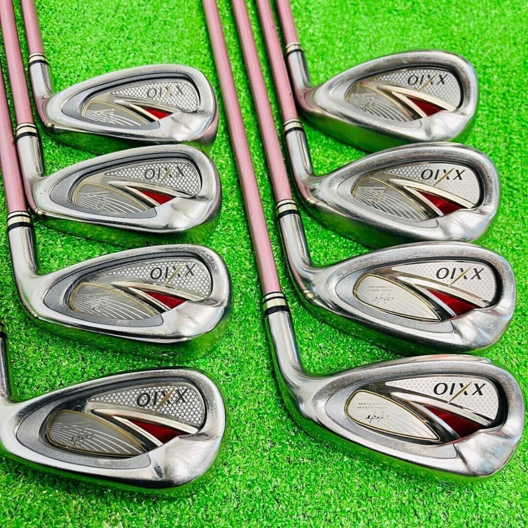 Women Dunlop XXIO8 Ladies 2014 8pcs 5-9+PW+AW+SW Iron Set MP800 Flex Regular