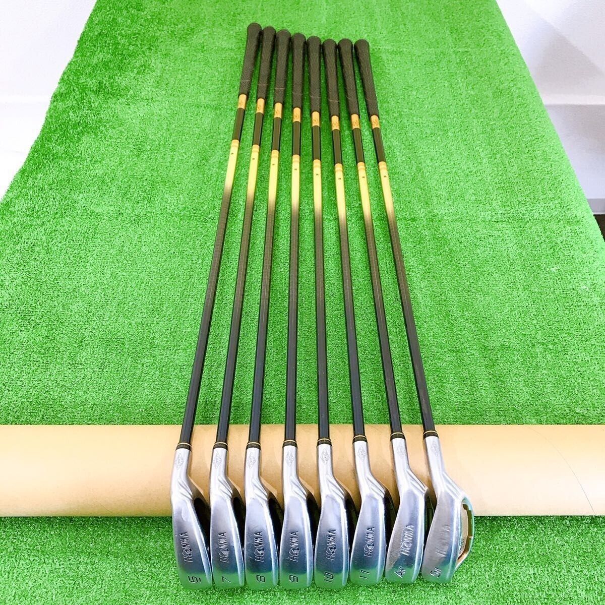 HONMA BERES MG702 2007 8pcs 6-11+AW+SW Iron Set ARMRQ B49 3Star Flex Regular