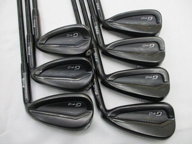 Ping G710 2020 7pcs 5-9+W+U Iron Set ALTA DISTANZA BLACK 40 Flex Regular