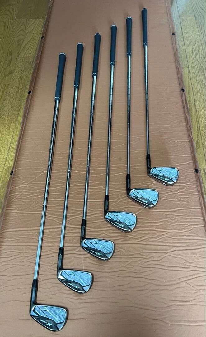 Callaway X FORGED STAR SMOKE 6pcs 5-Pw Iron Set N.S.PRO 950GH neo Flex Stiff