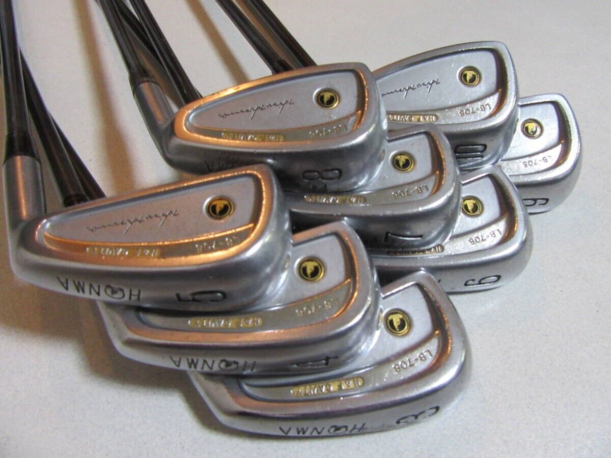 HONMA LB-708 H＆F CAVITY 8pcs 3-10 Iron Set NEW TITANUM CARBON M-40 Flex S-2