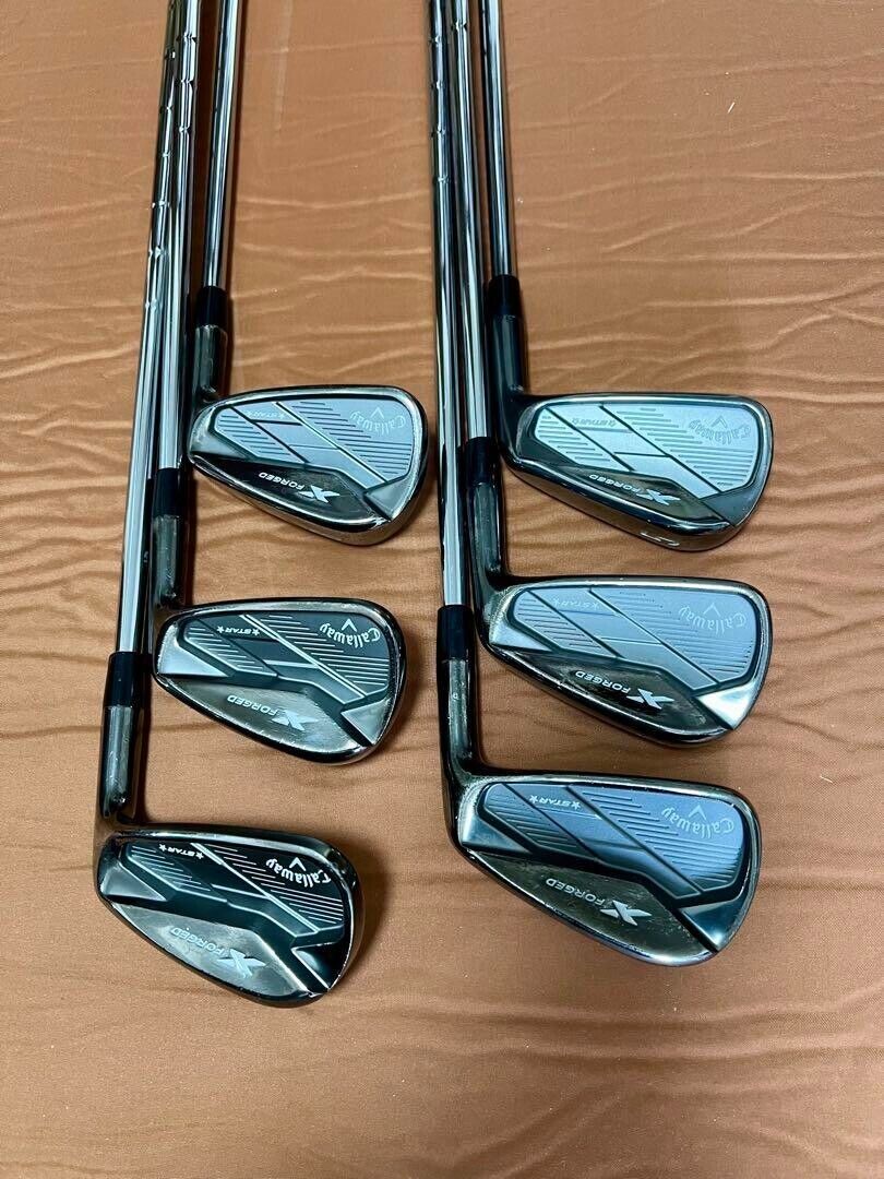 Callaway X FORGED STAR SMOKE 6pcs 5-Pw Iron Set N.S.PRO 950GH neo Flex Stiff