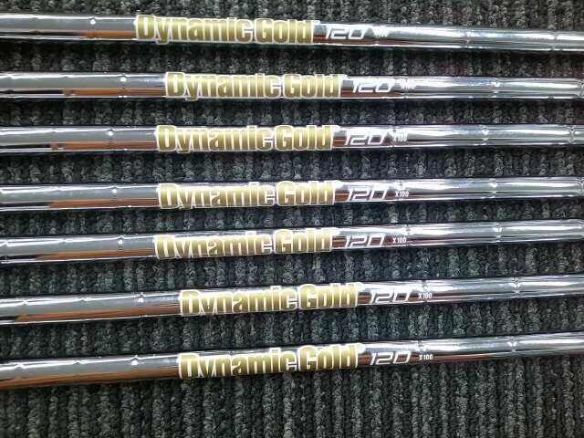 Lefty Mizuno JPX 921 HOT METAL 7pcs 4-Pw Iron Set Dynamic Gold 120 X100 Flex X