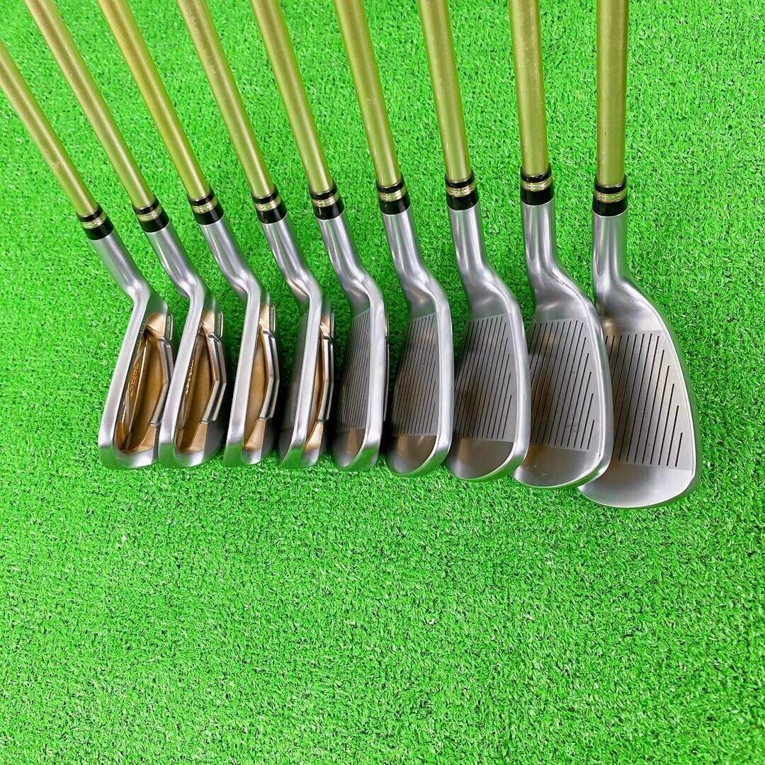 Lefty HONMA BERES IS-03 2014 9pcs 5-11+AW+SW Iron Set ARMRQ8 49 2Star Flex Stiff