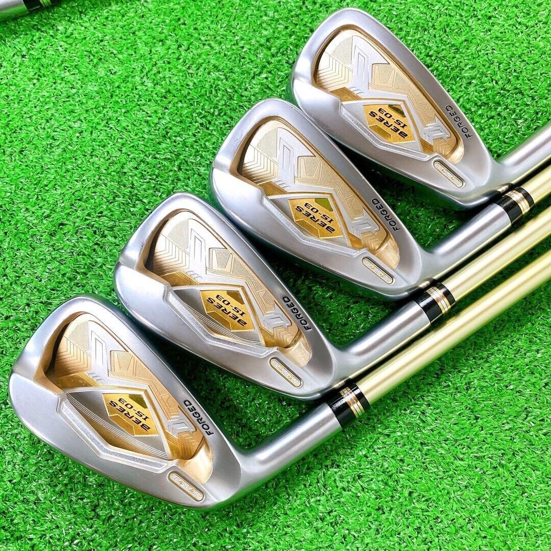 Lefty HONMA BERES IS-03 2014 9pcs 5-11+AW+SW Iron Set ARMRQ8 49 2Star Flex Stiff