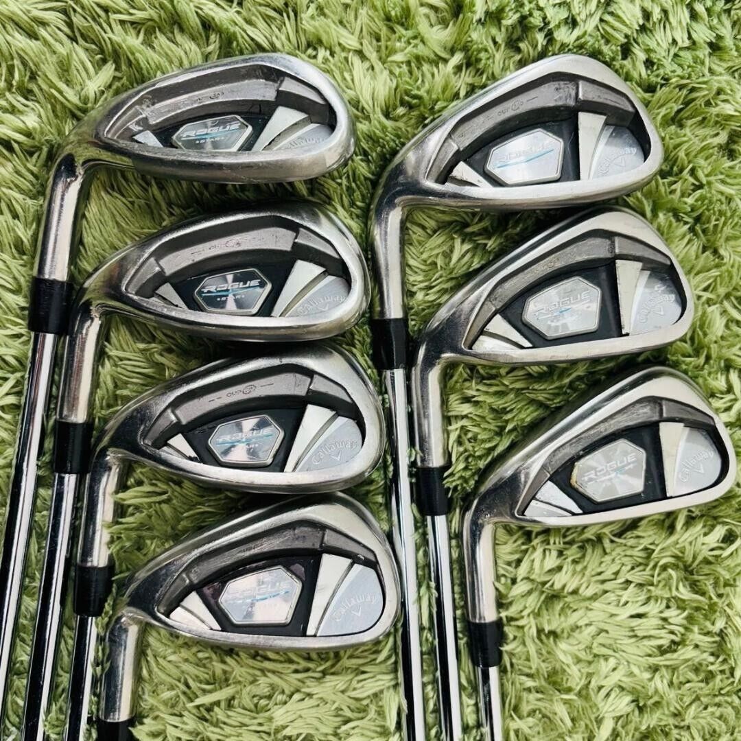 Callaway ROGUE STAR 7pcs 6-Pw-Aw-Gw Iron Set NSPRO ZELOS 7 Flex Stiff