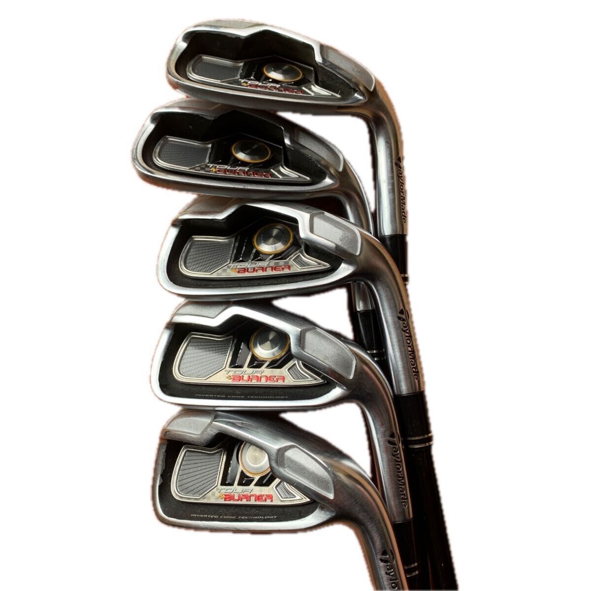 TaylorMade TOUR BURNER 2008 5pcs 6-PW Iron Set RE-AX SUPERFAST 60 Flex Stiff