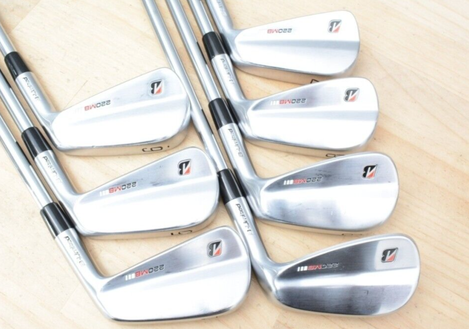 Bridgestone TOUR B B-LIMITED 220MB 7pcs 4-PW Iron Set AMT TOUR WHITE S200 Flex S