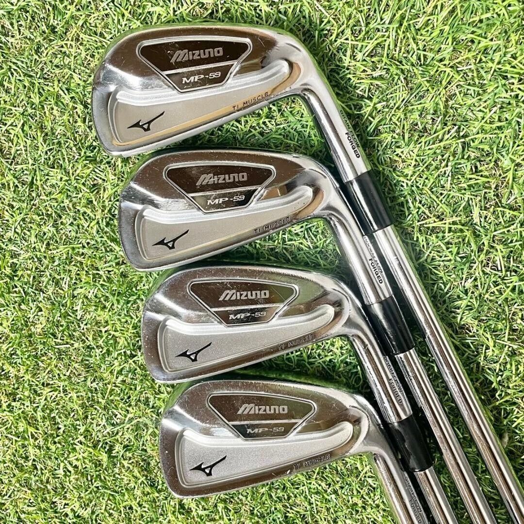 Mizuno MP-59 2011 7pcs 4-PW Iron Set Dynamic Gold S200 Flex Stiff Steel Shaft