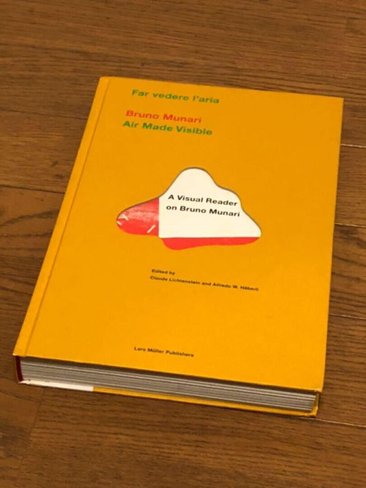 A Visual Reader on Bruno Munari AIr Made Visible Art book 2000 English