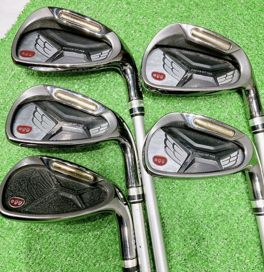 PRGR NEW egg IRON Red 2013 5pcs 7-Pw-Aw Iron Set MCI 60-S Fujikura Flex Stiff