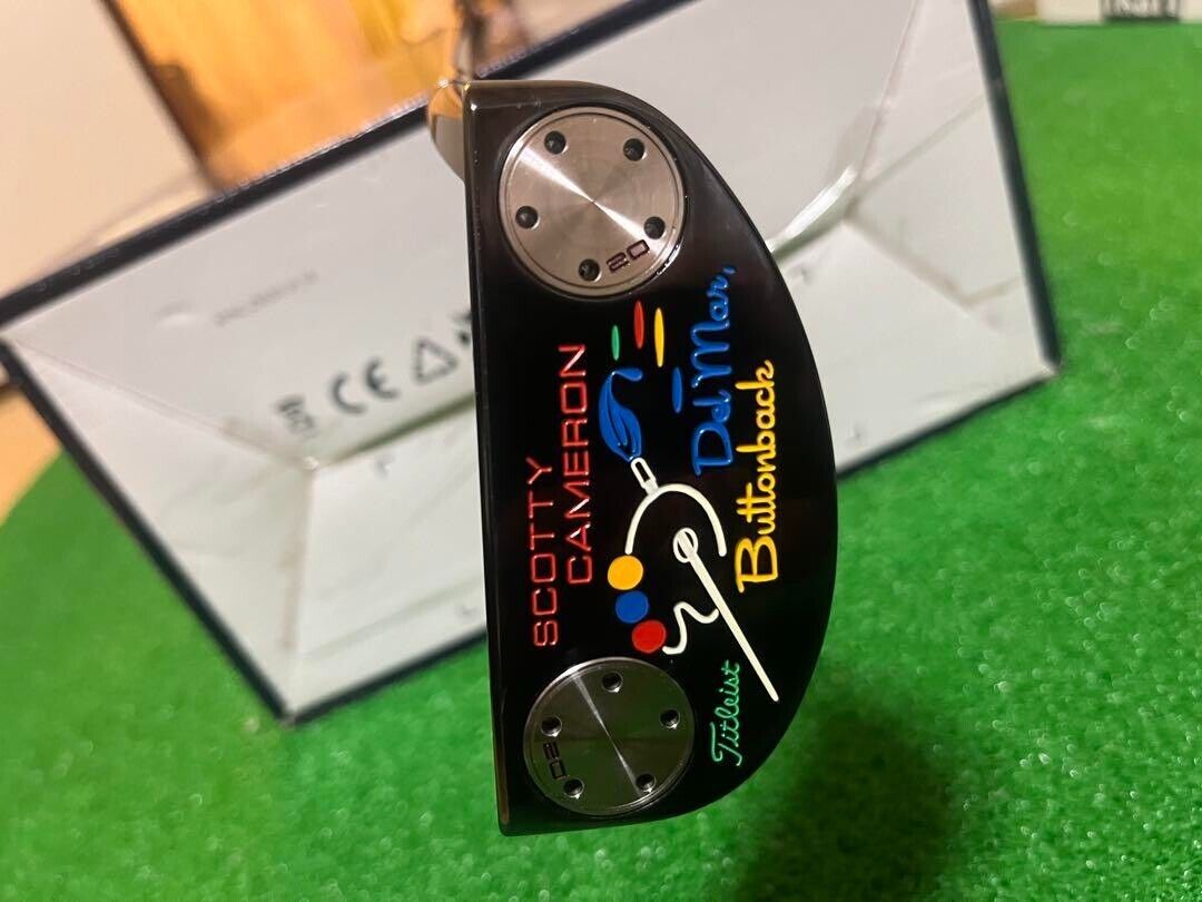 Scotty Cameron Buttonback Del Mar 34in Putter Right Handed with Head Cover