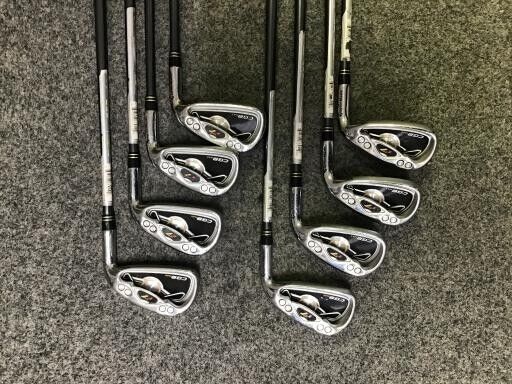 TaylorMade r7 CGB MAX 2007 8pcs 3-PW Iron Set RE-AX SUPERFAST 55 Flex Stiff