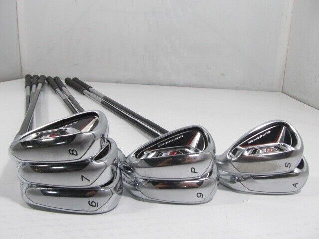 TaylorMade R9 SUPER MAX 7pcs 6-Pw-Aw-Sw Iron Set Motore SUPER MAX 55 Flex Stiff