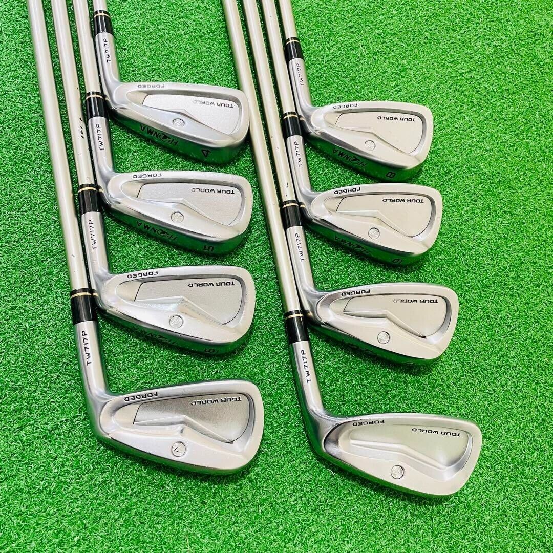 HONMA TOUR WORLD TW717P 8pcs 4-10-11 Iron Set VIZARD I550 Flex Stiff