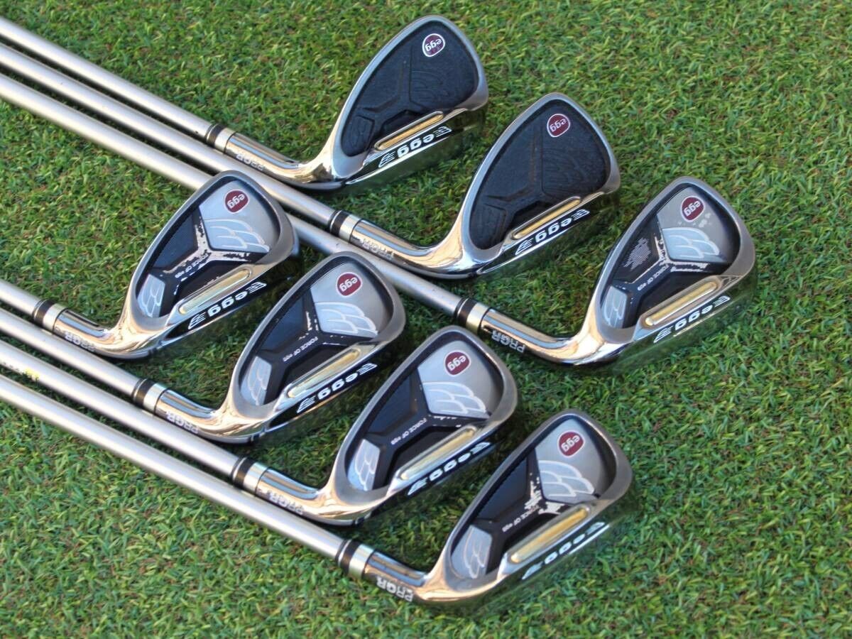 PRGR egg 2014 7pcs 6-Pw-Aw-Sw Iron Set Genuine Carbon M-30 Flex Ladies