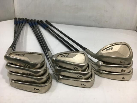 Titleist DCI TOUR BLADE 10pcs 3-9-Pw-Aw-Sw Iron Set Original Carbon Flex R RH