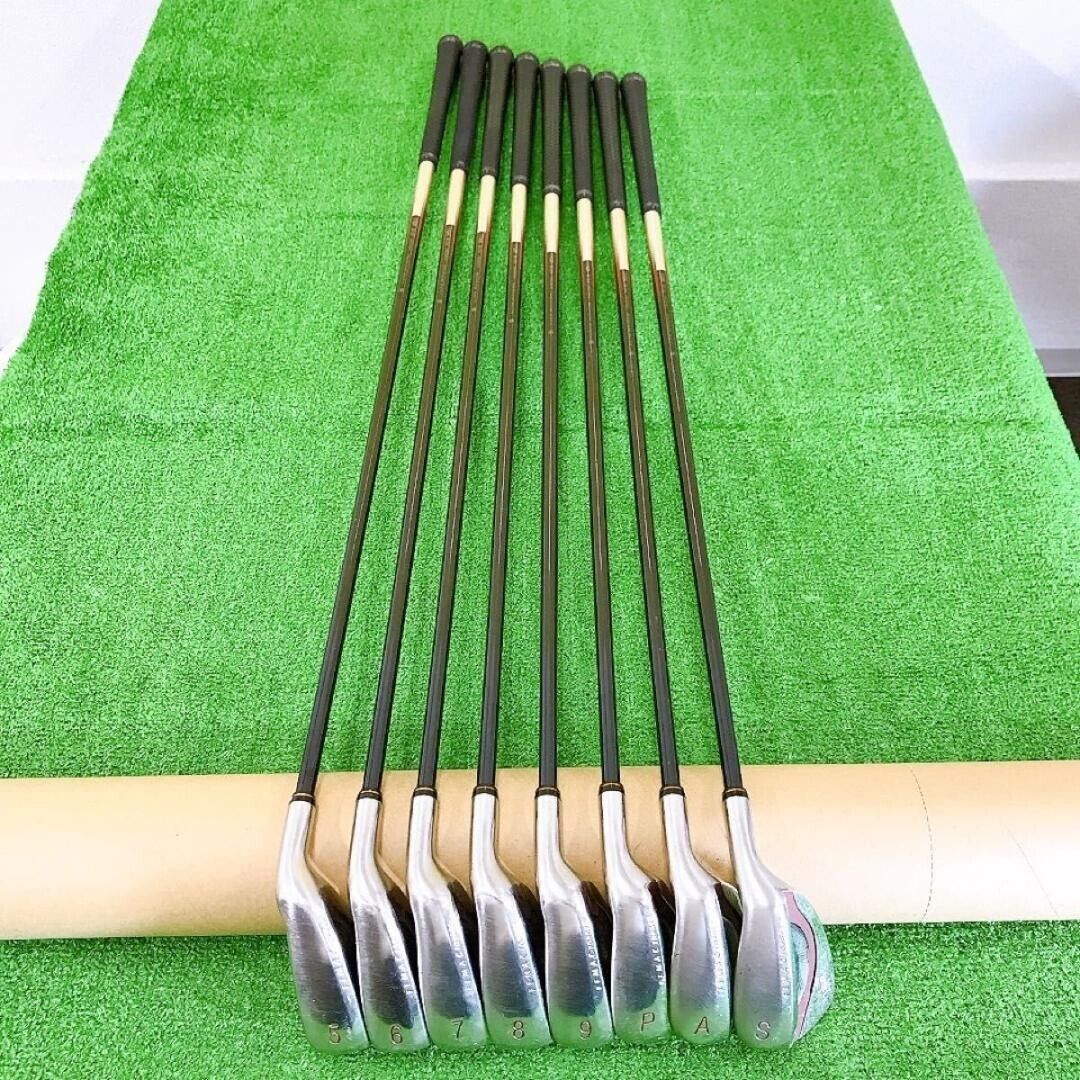 PRGR 505 8Pcs 5-9+Pw+Aw+Sw iron set M-34 INSPEC MEDIUM BUTT Flex Average