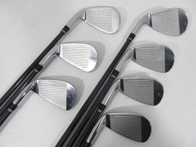 TaylorMade R9 SUPER MAX 7pcs 6-Pw-Aw-Sw Iron Set Motore SUPER MAX 55 Flex Stiff