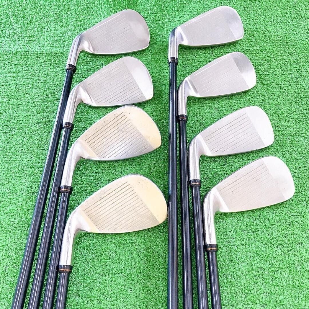 PRGR 505 8Pcs 5-9+Pw+Aw+Sw iron set M-34 INSPEC MEDIUM BUTT Flex Average