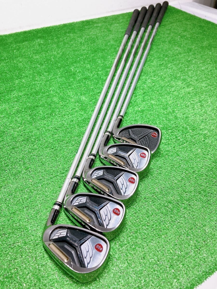 PRGR NEW egg IRON Red 2013 5pcs 7-Pw-Aw Iron Set MCI 60-S Fujikura Flex Stiff