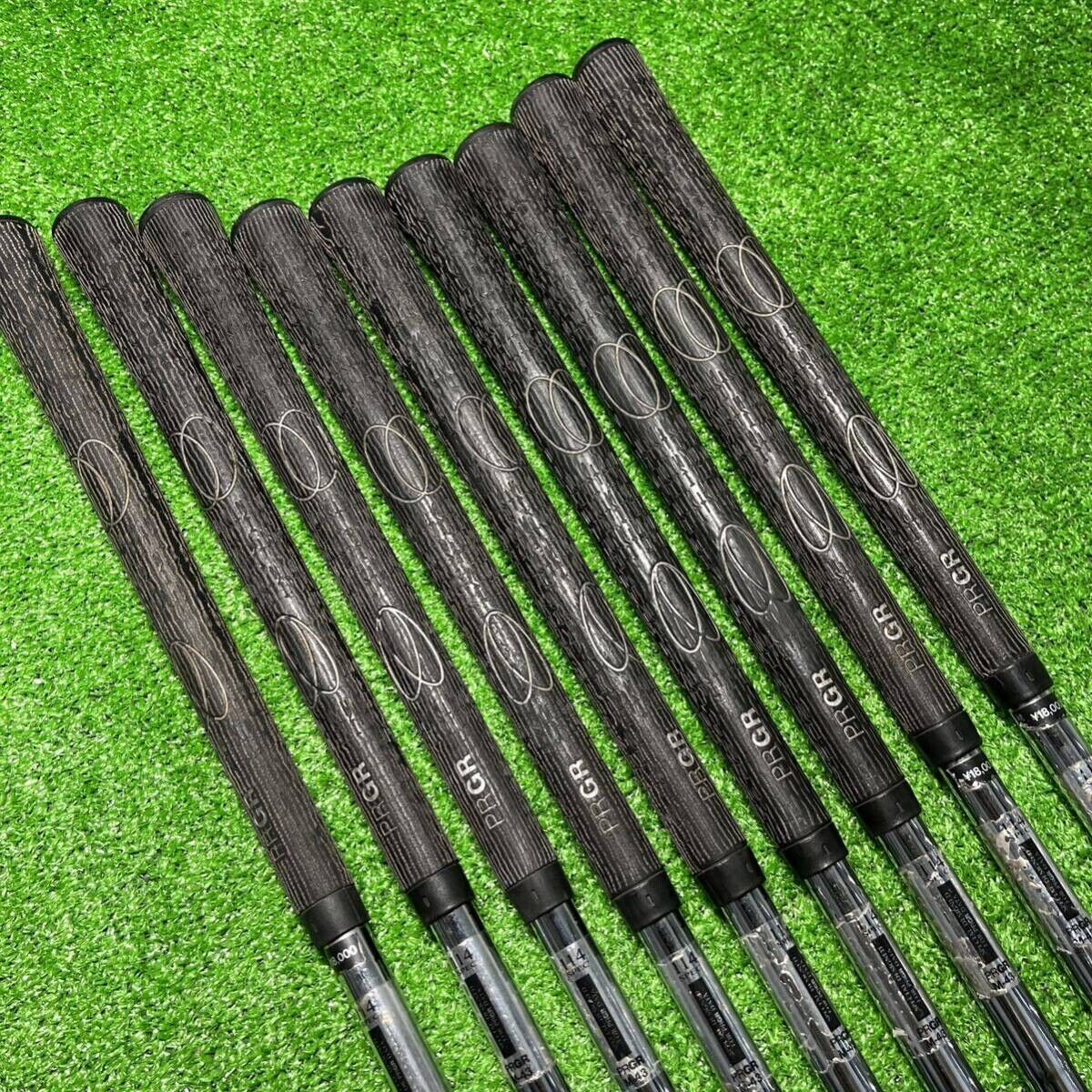 PRGR 901 SPEED 9pcs 4-Pw-Aw-Sw Iron Set Original Steel Flex M-43