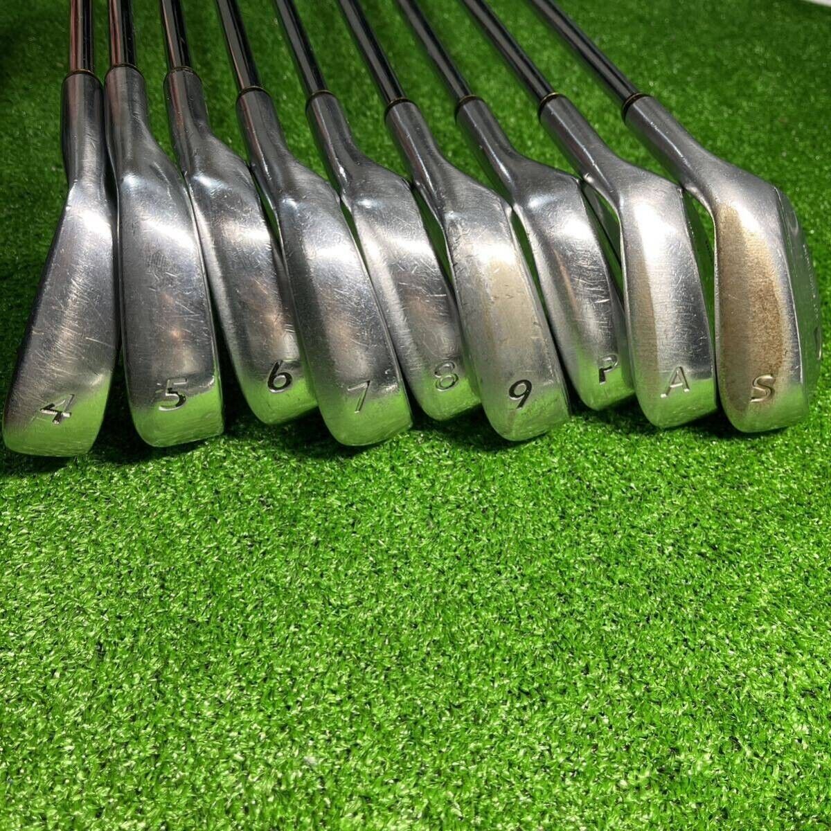 PRGR 901 SPEED 9pcs 4-Pw-Aw-Sw Iron Set Original Steel Flex M-43