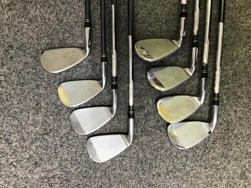 TaylorMade r7 CGB MAX 2007 8pcs 3-PW Iron Set RE-AX SUPERFAST 55 Flex Stiff