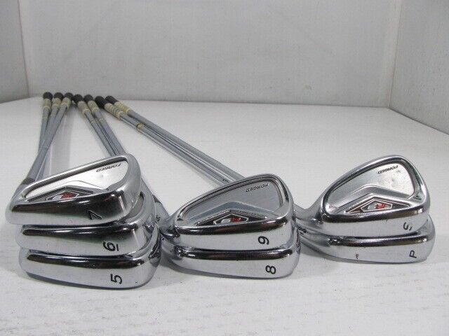 TaylorMade R9 FORGED 7pcs 5-Pw-Sw Iron Set Dynamic Gold S200 Flex Stiff