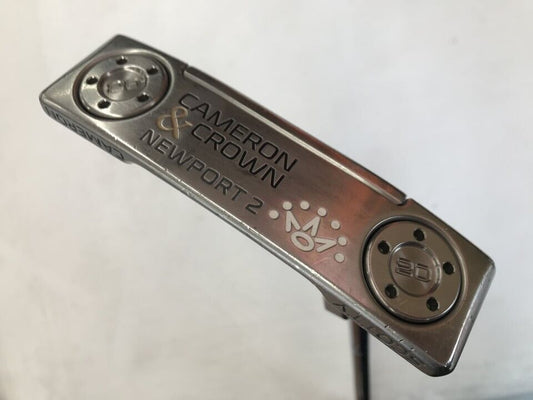 Scotty Cameron & CROWN Newport 33 in Putter Right Handed with Head Cover