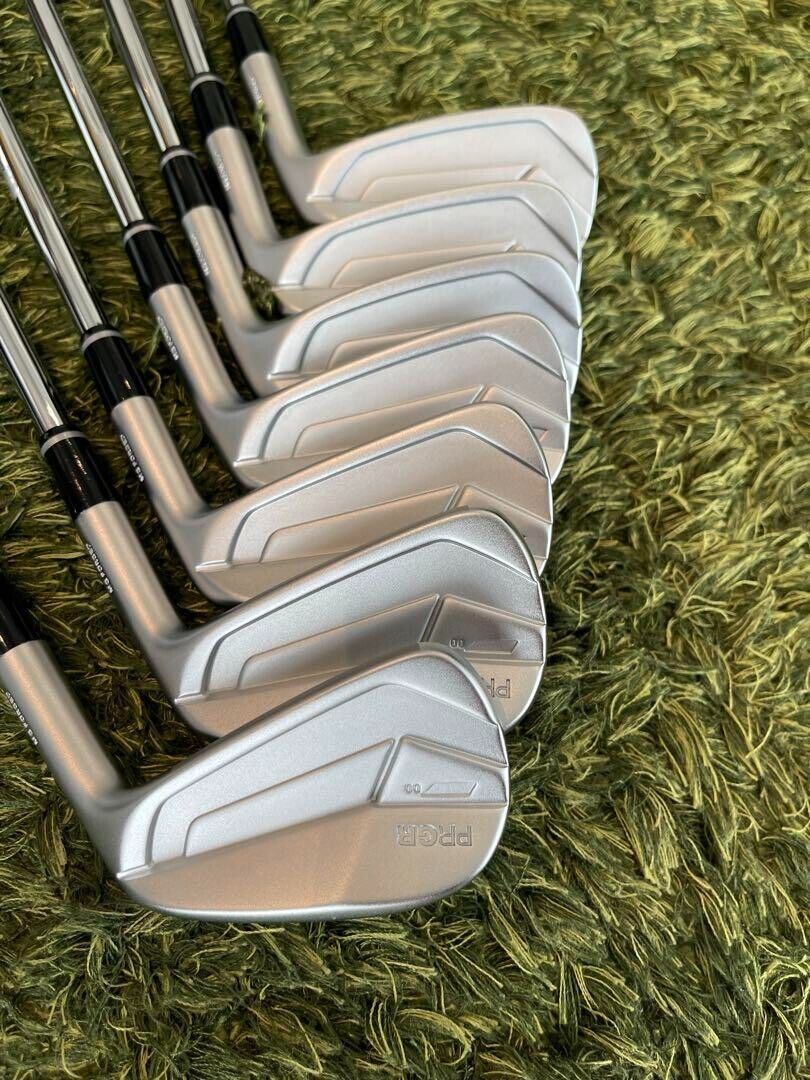 PRGR 00 WHITE 7pcs 4-Pw Iron Set N.S.Pro Modus3 Tour115 Flex Stiff Steel Shaft