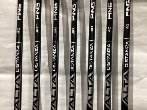 Ping G710 7Pcs 4-9+W Iron Set ALTA DISTANZA BLACK 40 Flex Regular