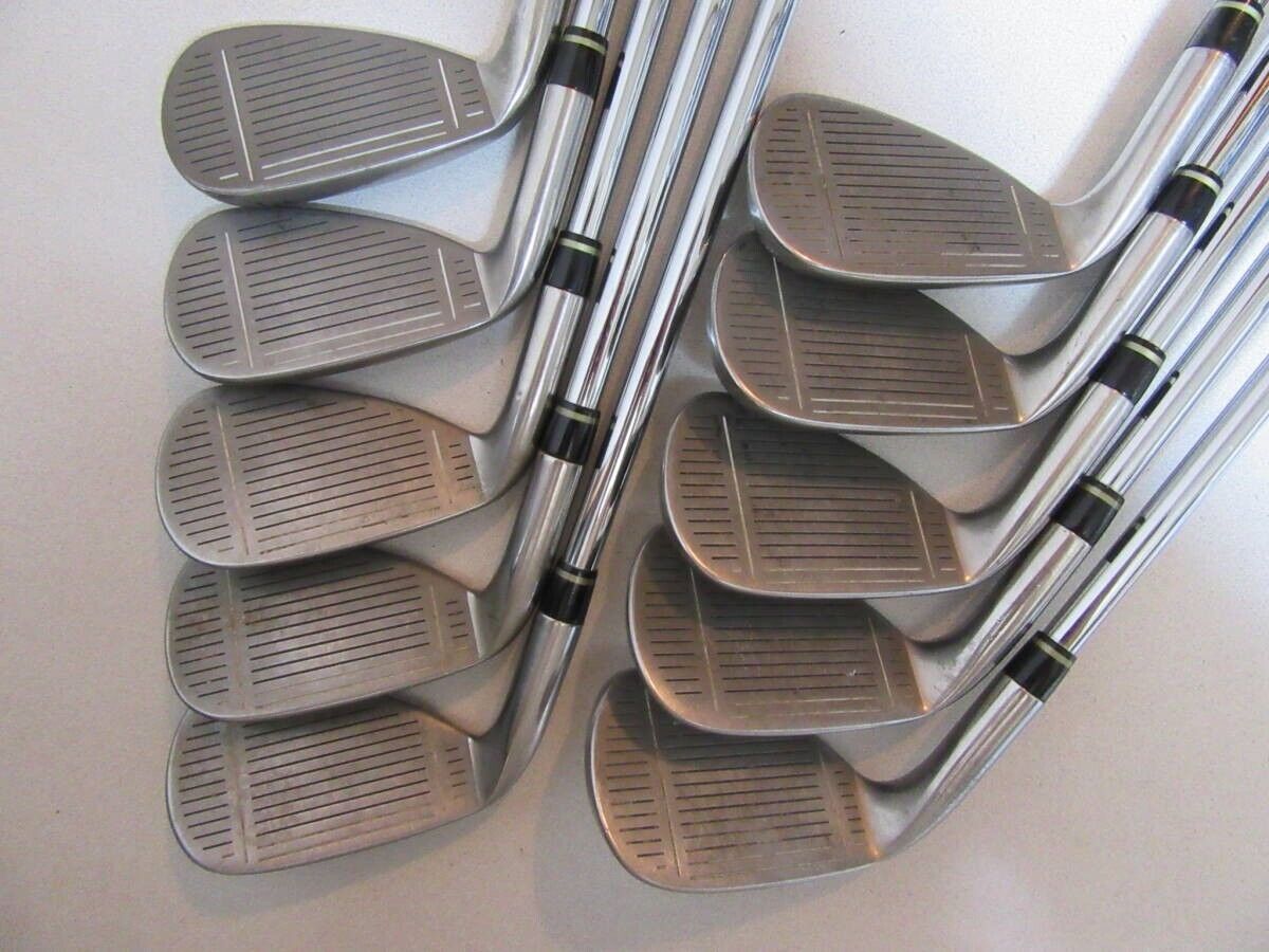 TaylorMade BURNER SuperSteel 10pcs 3-PW+AW+SW Iron Set Light Weight Steel Flex R