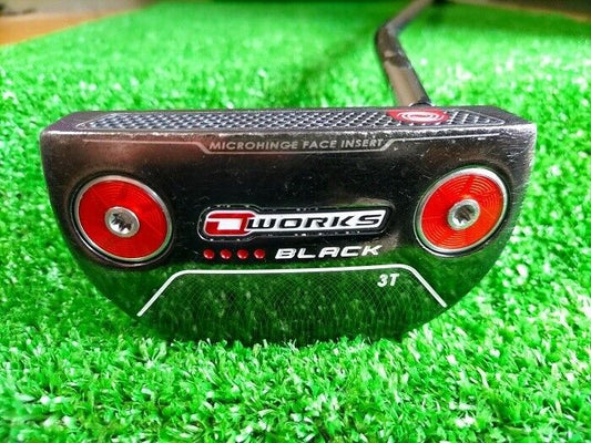 Odyssey O-WORKS Black 3T Putter 34in Original Steel Shaft With Head Cover