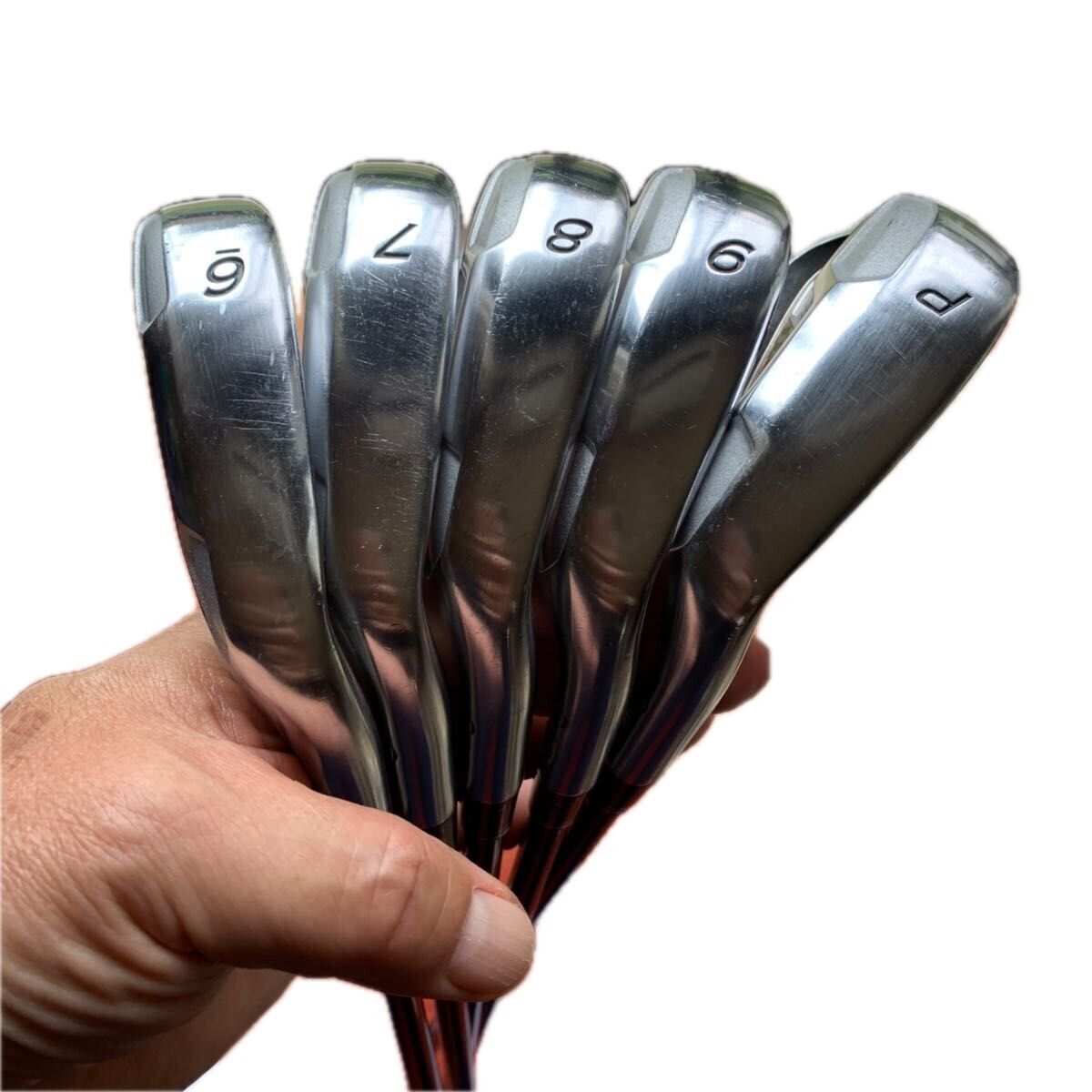 TaylorMade TOUR BURNER 2008 5pcs 6-PW Iron Set RE-AX SUPERFAST 60 Flex Stiff