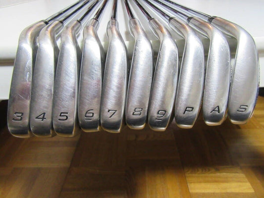 TaylorMade BURNER SuperSteel 10pcs 3-PW+AW+SW Iron Set Light Weight Steel Flex R