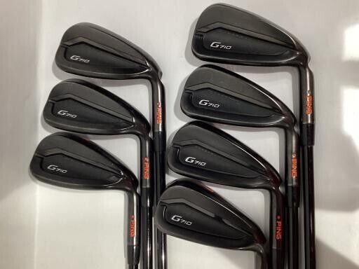 Ping G710 7Pcs 4-9+W Iron Set ALTA DISTANZA BLACK 40 Flex Regular