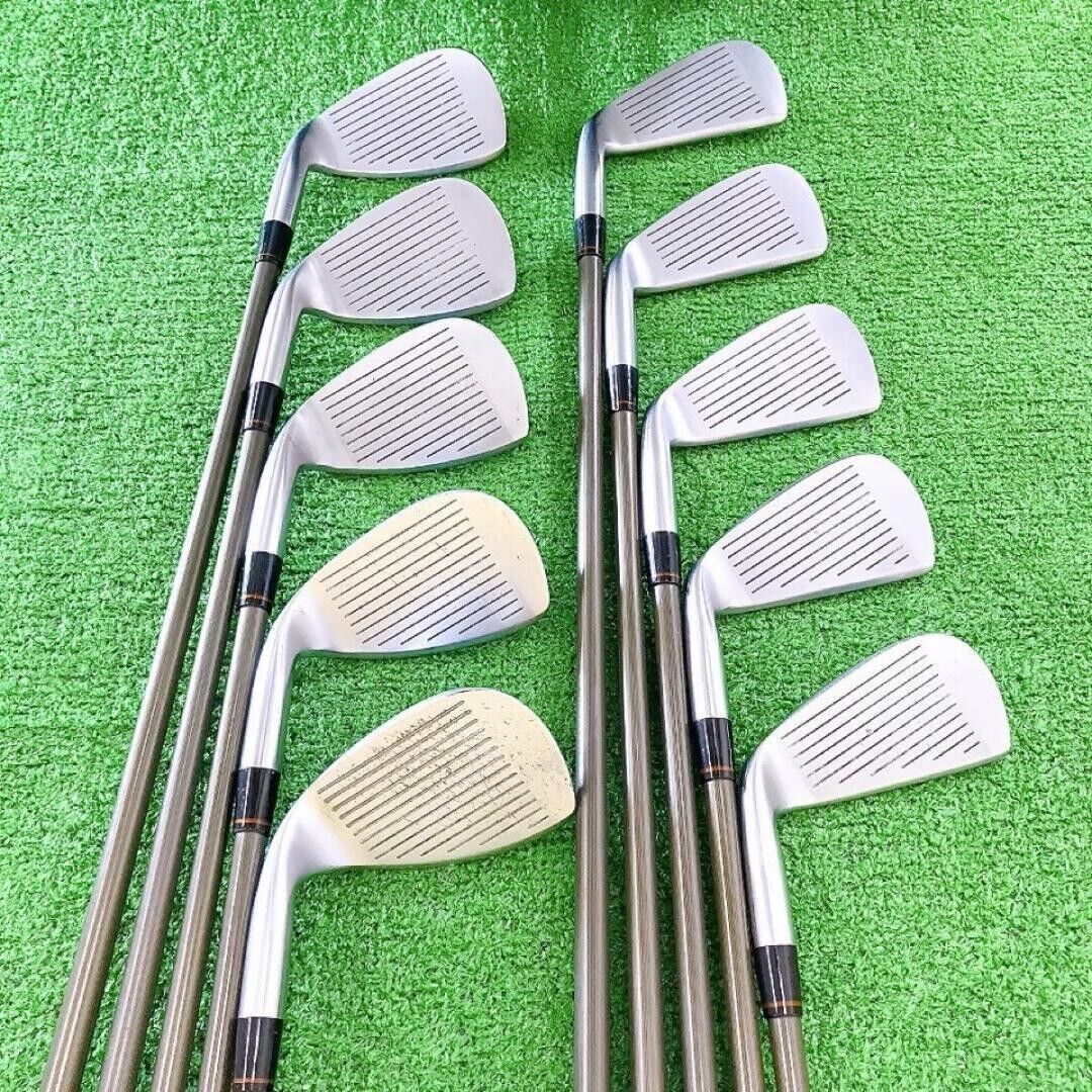 HONMA LB-606 H&F 10pcs 3-10-11-Sw Iron Set SUPER FERRITE CARBON Light 4S Flex R