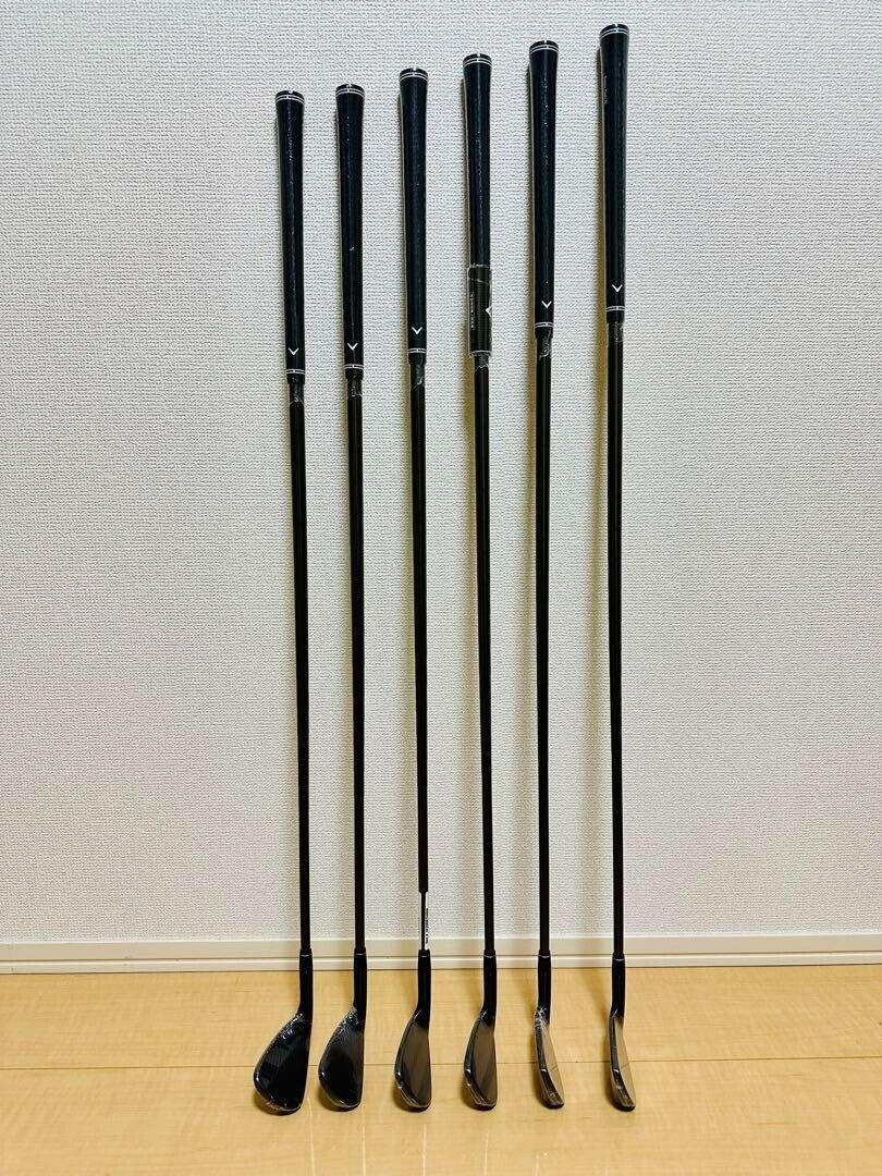 Callaway X FORGED STAR BLACK 6pcs 5-Pw Iron Set N.S.Pro 950GH neo Flex Stiff