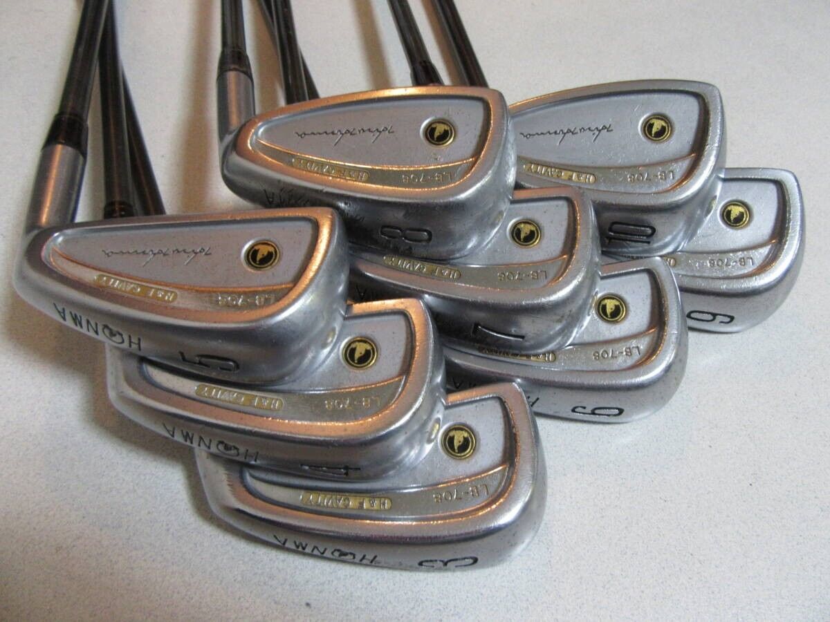 HONMA LB-708 H＆F CAVITY 8pcs 3-10 Iron Set NEW TITANUM CARBON M-40 Flex S-2