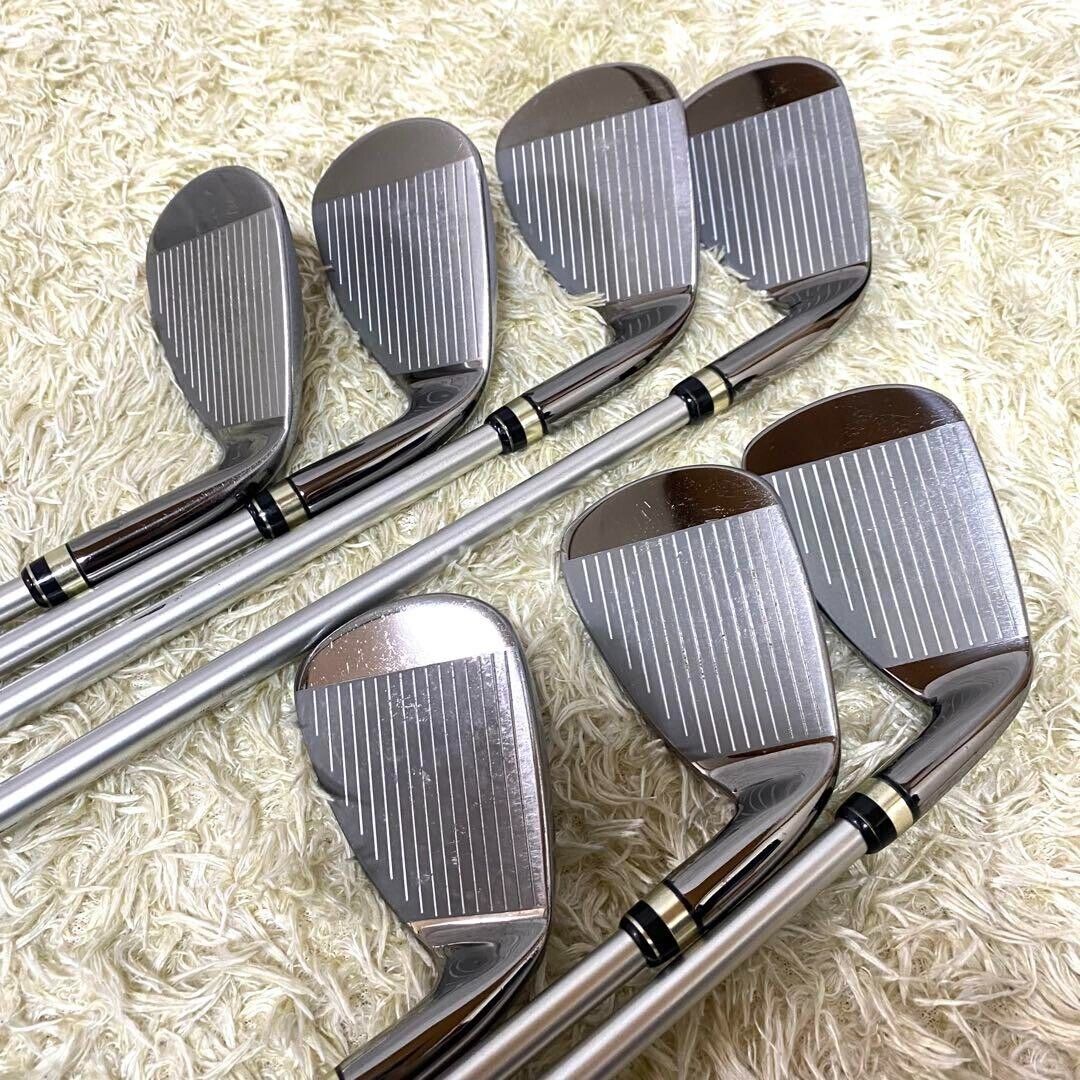 Lefty Egg 2014 7pc 7-Pw-Aw-AS-Sw Iron Set Genuine Carbon M-40 Flex Stiff Regular