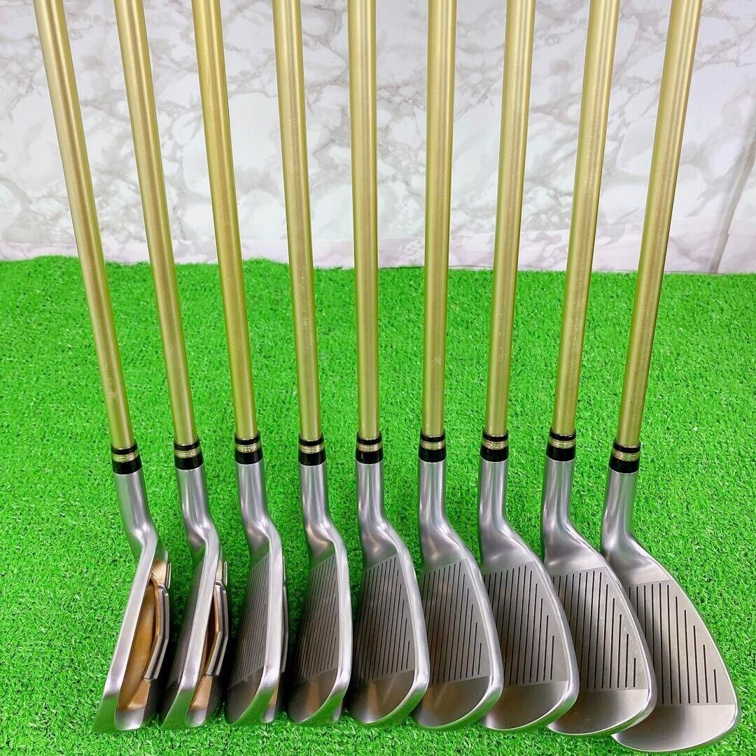 Lefty HONMA BERES IS-03 2014 9pcs 5-11+AW+SW Iron Set ARMRQ8 49 2Star Flex Stiff