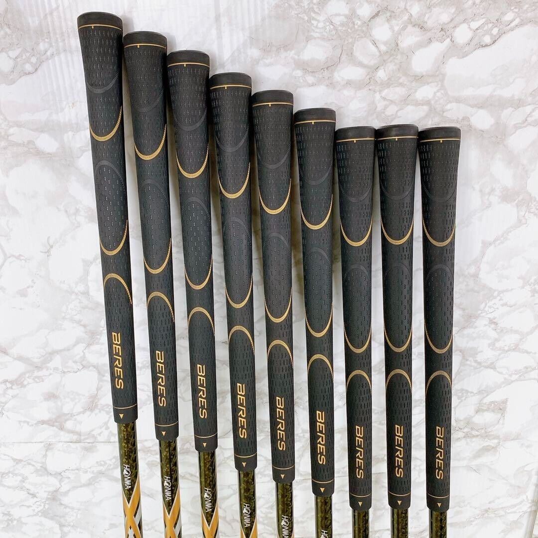 Lefty HONMA BERES IS-03 2014 9pcs 5-11+AW+SW Iron Set ARMRQ8 49 2Star Flex Stiff