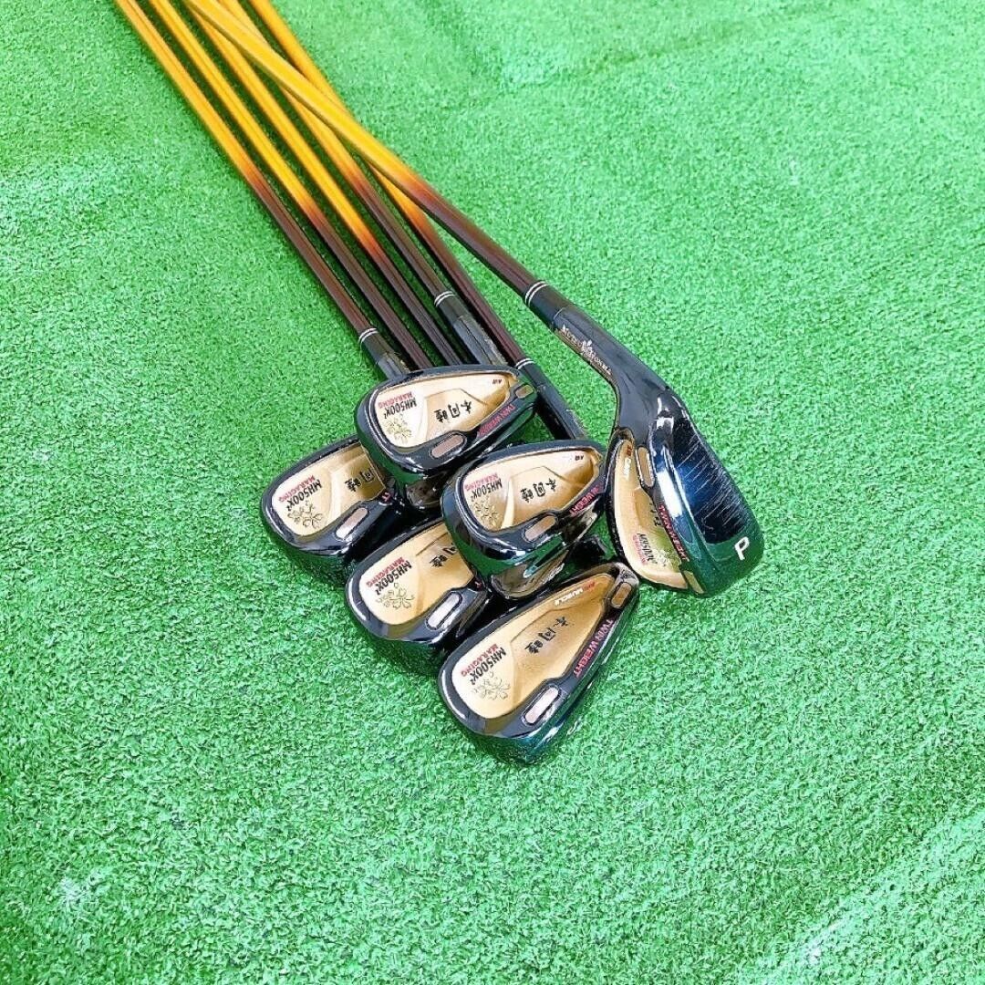 Lefty MUTSUMI HONMA MH500X2 6pcs 5-Pw Iron Set Original shaft Flex Sti –  YouMeEra