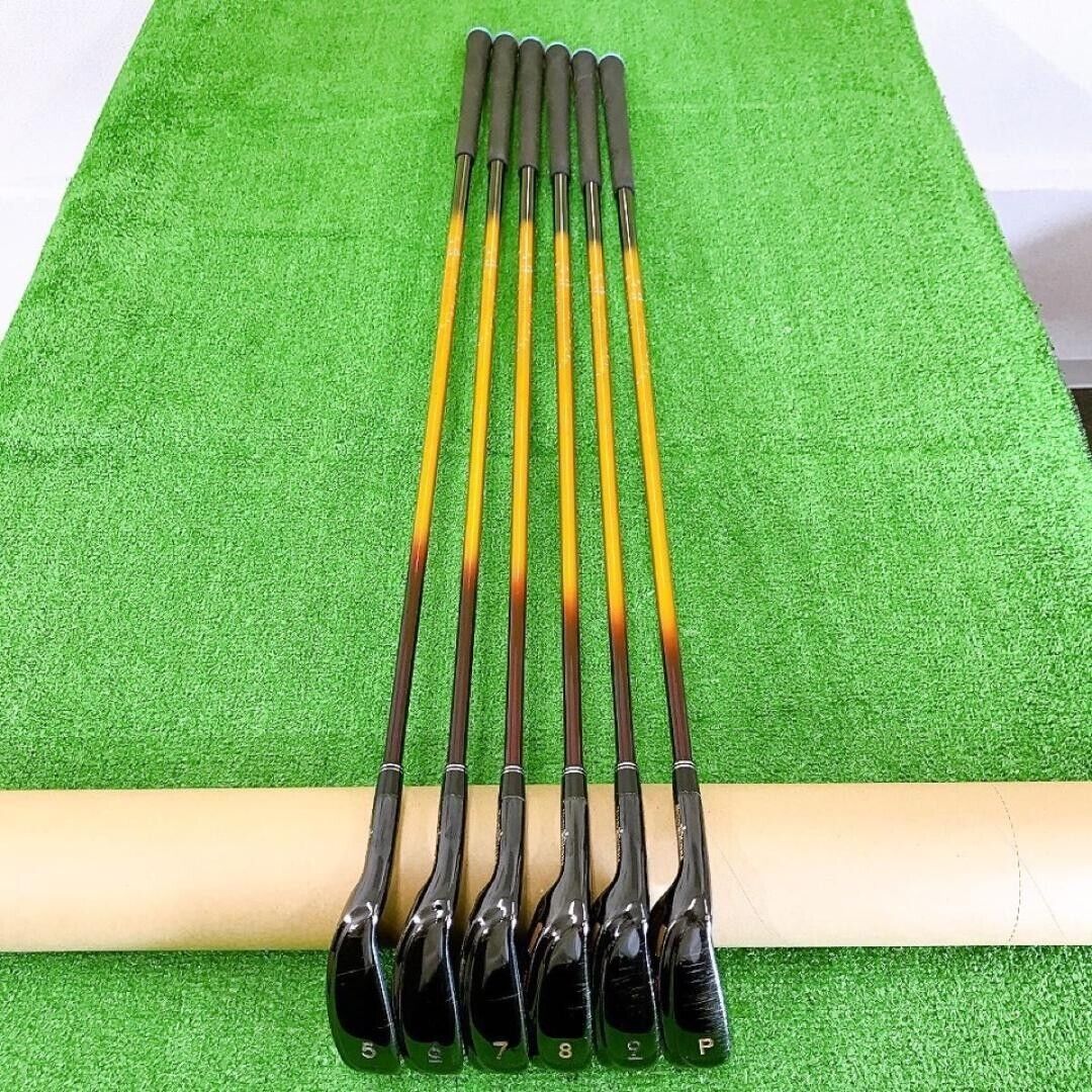 Lefty MUTSUMI HONMA MH500X2 6pcs 5-Pw Iron Set Original shaft Flex Stiff Regular