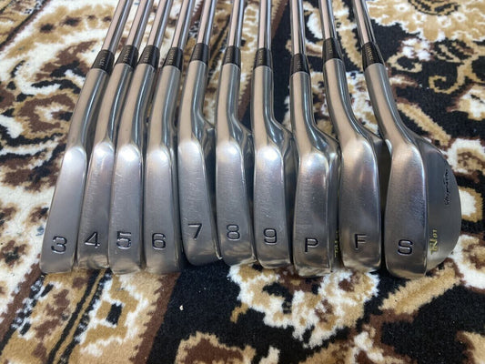 Mizuno Pro TN-91 10pcs 3-PW+FW+SW Iron Set Dynamic Gold S200 Flex Stiff